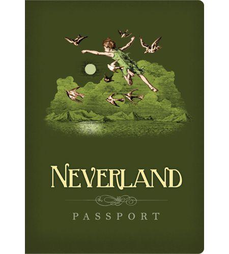 Passport Notebook : Neverland  - Skrivhäfte Mini linjerat och med faktasidor