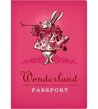 Passport Notebook : Wonderland  - Skrivhäfte Mini linjerat och med faktasidor