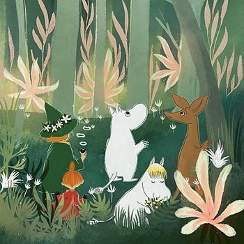 Mumin : Trollskog - Kort med kuvert