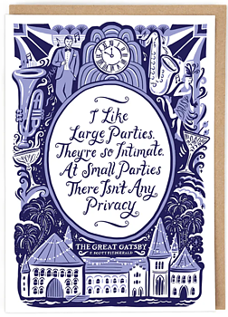 Lucy Loves This : Literature The Great Gatsby - Kort med kuvert