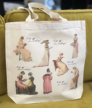 Fly Paper Products : Regency Era "Fuck off, I'm Reading" - Tygväska