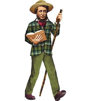 Quotable Notable : "Docka" Henry David Thoreau - kort med kuvert