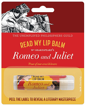 Read My Lip Balm Romeo and Juliet : Pear of star-cross'd lovers
