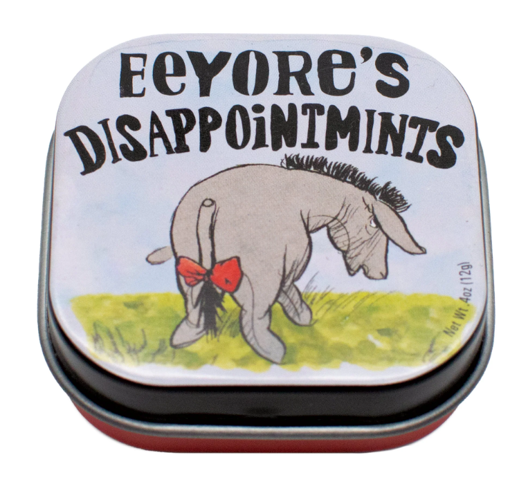 Eeyore's Disappointmints - Sockerfria mintpastiller i plåtask