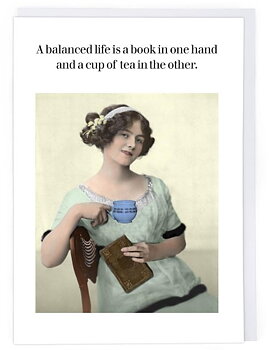 Photocaptions : A balanced life - Kort med kuvert