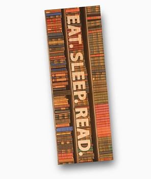 Fly Paper Products : Eat. Sleep. Read. - Bokmärke i trä 