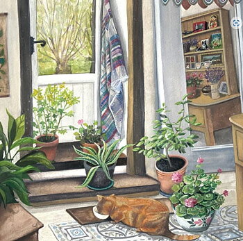 Sarah Latham : By the Hayloft Door - Kort med kuvert