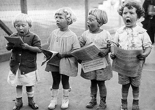 S/V : Choir Practice 1917 - Kort med kuvert