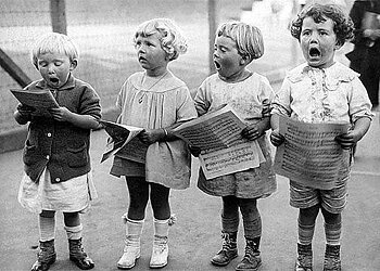 S/V : Choir Practice 1917 - Kort med kuvert