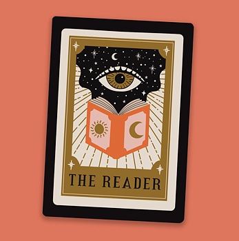 The Reader : Tarot Card - Vinyl Sticker