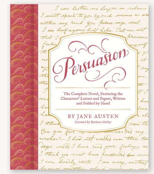 Jane Austen : Persuasion - utgåva med breven handskrivna och handvikta