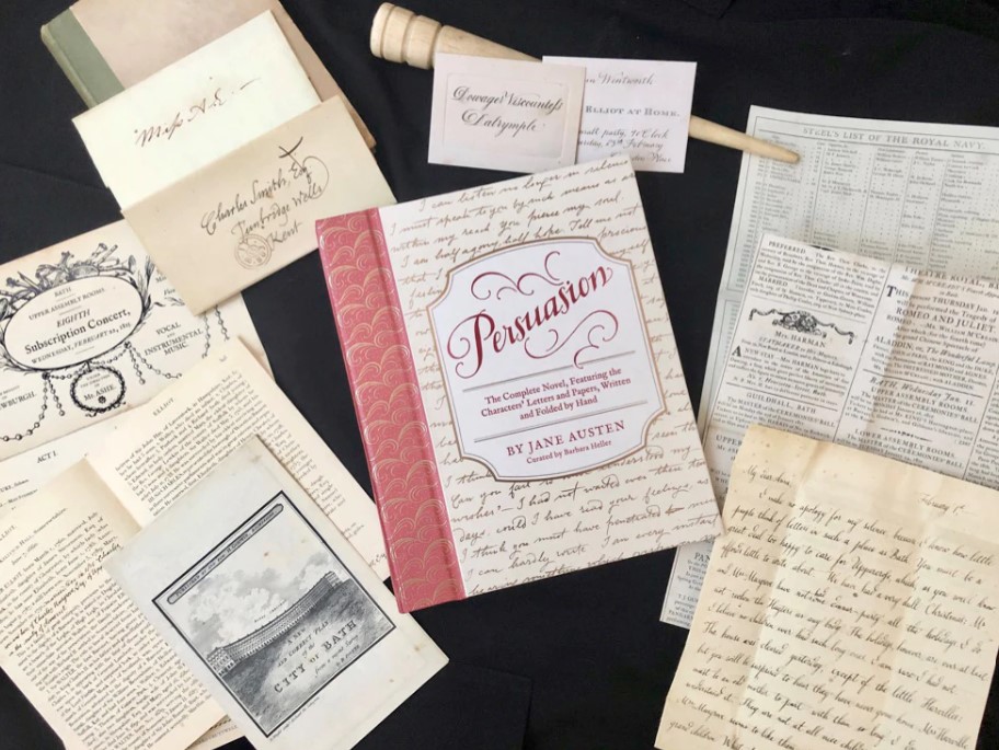 Jane Austen : Persuasion - utgåva med breven handskrivna och handvikta - 2