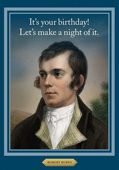 History notes : Robert Burns- Kort med kuvert
