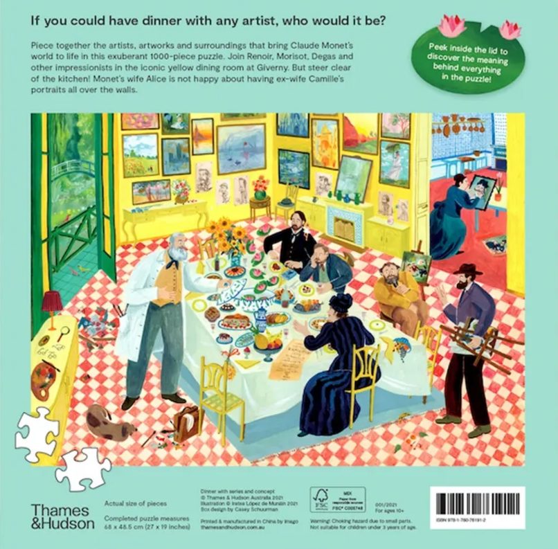 Dinner with Monet : A Dinner Date Jigsaw Puzzle - Pussel 1000 bitar - 2