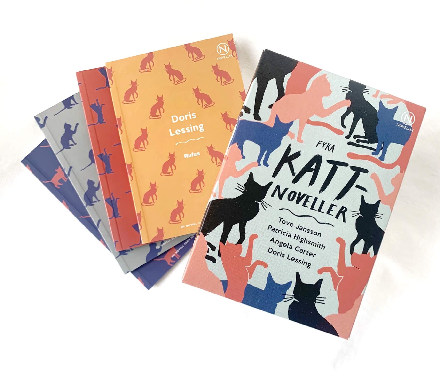 Tove Jansson m fl : Kattnoveller - 4 stycken noveller i en liten ask - 2