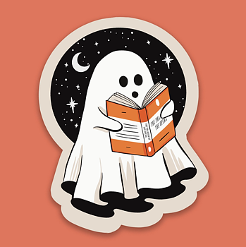 Ghost Reader :  Vinyl Sticker