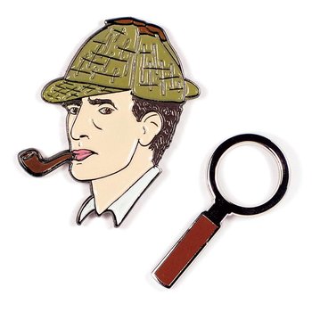 Sherlock Holmes and Magnifying glass - Pins