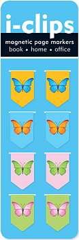 I-clips : Butterflies - magnetbokmärken