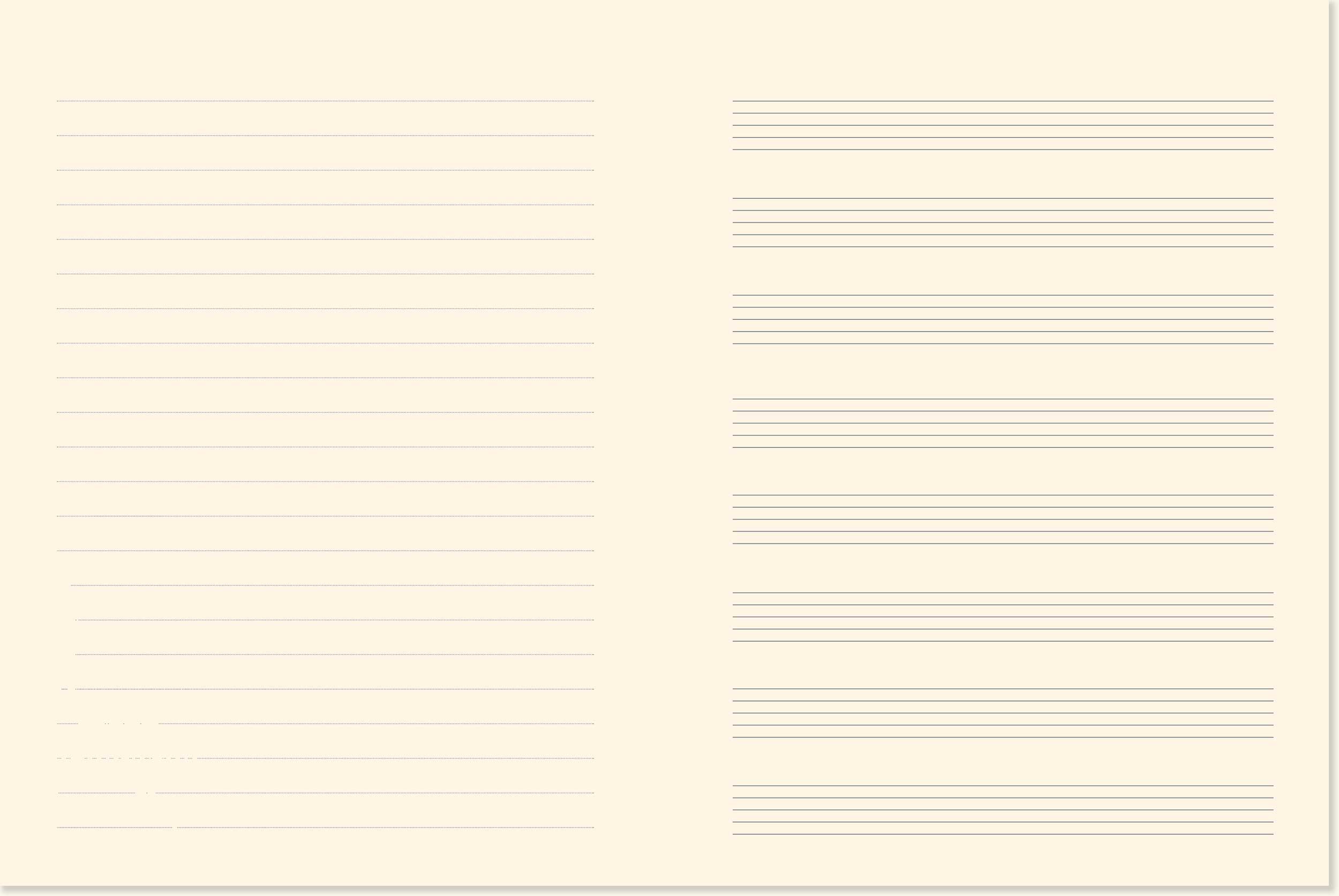 Music : Hardcover Journal - linjerad och varannan sida med notlinjer - A5 - 3
