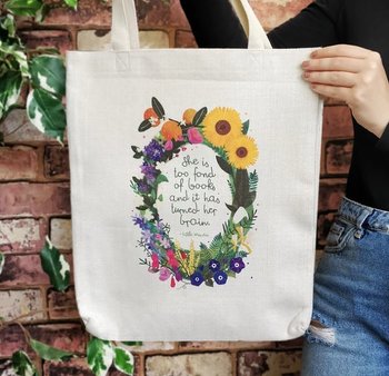 Little women : She is too fond of books and it has turned her brain - tygväska