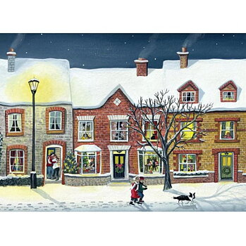 Sarah Latham : A Snowy Walk Home - Kort med kuvert