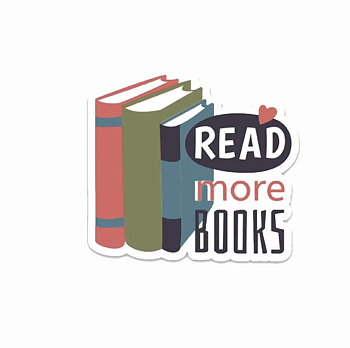 Fly Paper Products : Read More Books  - Vinyl Sticker