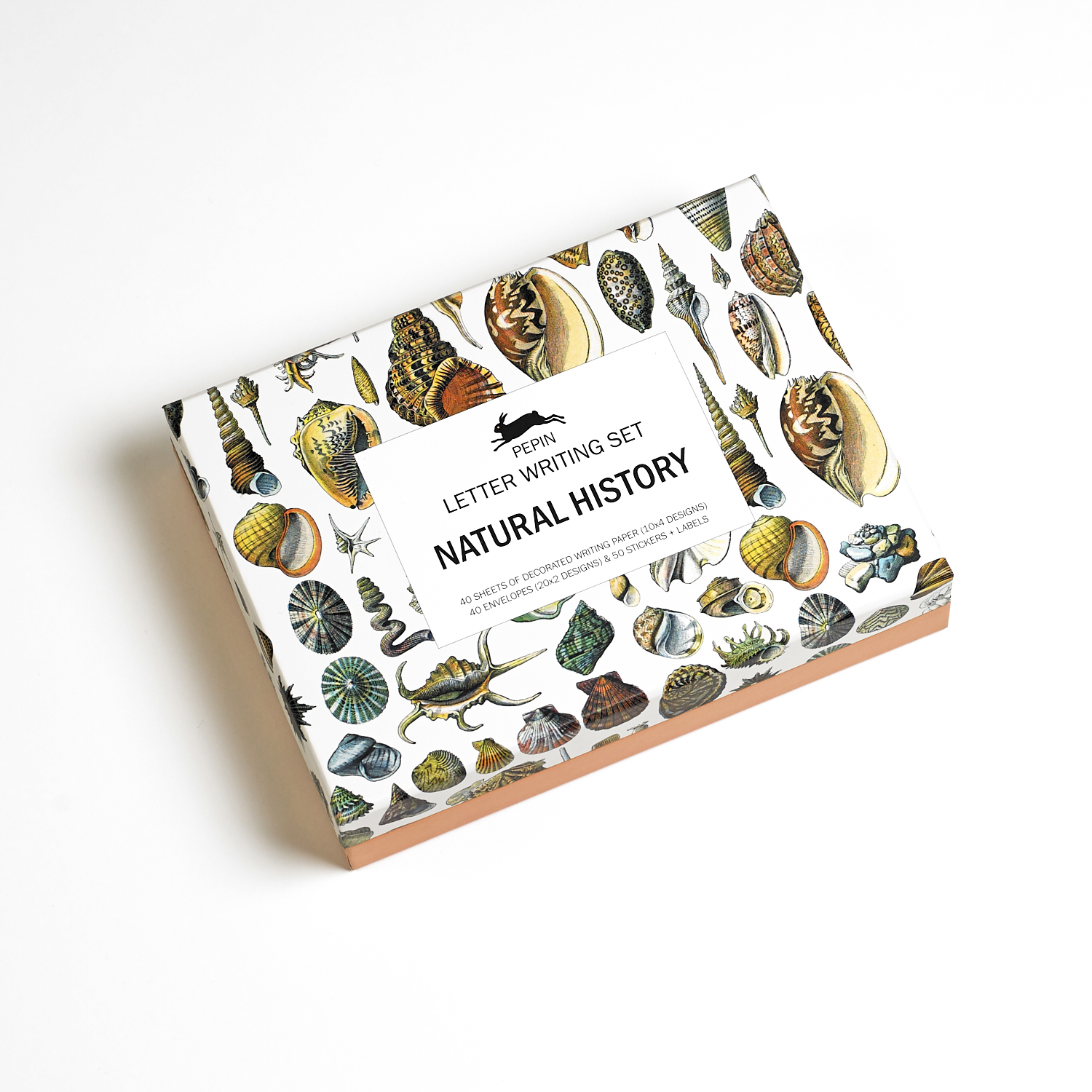 Natural History Letter Writing Set Fin presentask med 40 brevpapper med matchande kuvert och
