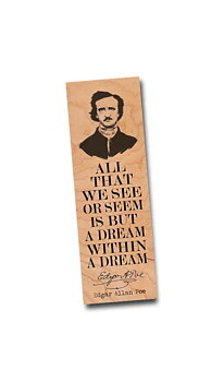 Fly Paper Products : Edgar Allan Poe All that we see - Bokmärke i trä 