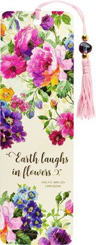 Peony Garden : Earth laughs in flowers - bokmärke med tofs och pärla