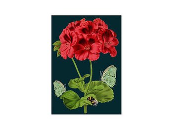 Madame Treacle : Bee and green butterfly - Kort med kuvert