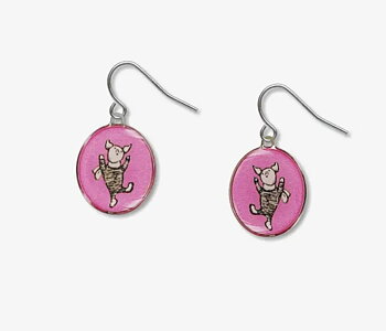 David Howell & Co : Piglet Earrings - Söta örhängen med Nalle Puhs vän Nasse