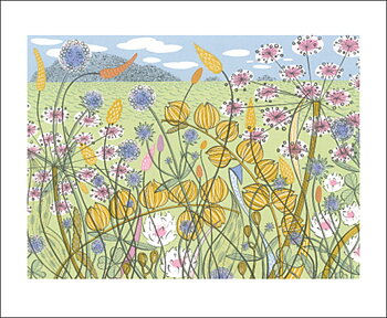Angie Lewin : Machair - Kort med kuvert