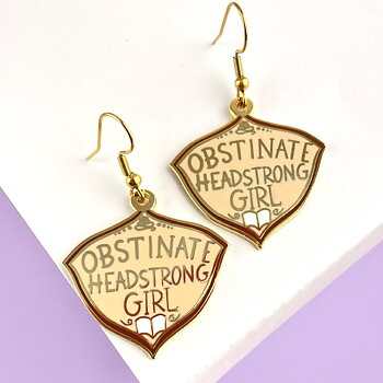 Obstinate Headstrong Girl : Enamel earrings - örhängen i emalj med krokar i rostfritt stål 