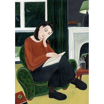 Dee Nickerson : The Book Lover - Kort med kuvert