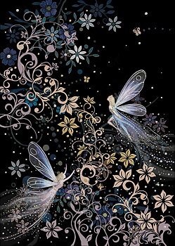 Bug Art : Fairyland - kort med kuvert 