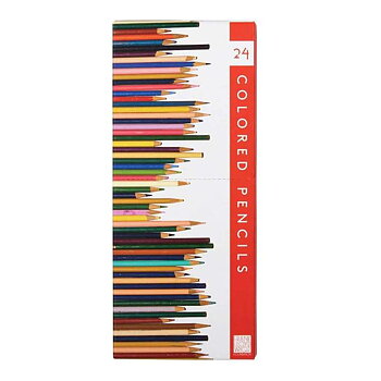 Färgpennor : Frank Lloyd Wright :  Colored Pencil Set with Sharpener - 24 färgpennor med pennvässare
