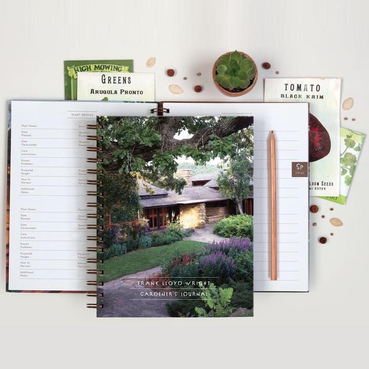 Frank Lloyd Wright :  Gardener's Journal - Mästerarkitektens Trädgårdsdagbok spiralbunden - 2