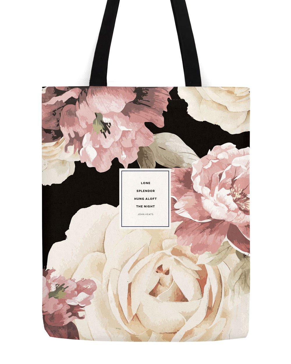 Romantic Poets : John Keats Splendor Tote - Tygväska med citat