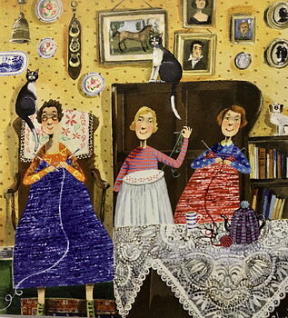 Stephanie Lambourne : The Crafty Ladies - Kort med kuvert