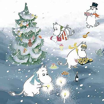 Mumin : Jul - julafton - Kort med kuvert