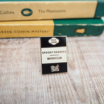 Literary Emporium : Book Lover Spooky Readers Book Club - Enamel Pin