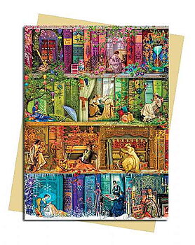 Aimee Stewart : A Stitch in Time Bookshelves - Kort med kuvert