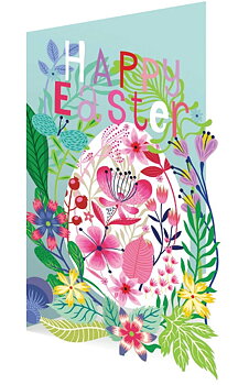 Happy Easter : Enchanted Easter - Kort med utskuret motiv och kuvert