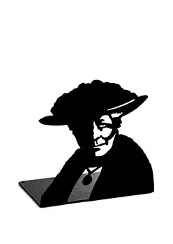 Selma Lagerlöf : Bokstöd i svartlackerad plåt - Novellix