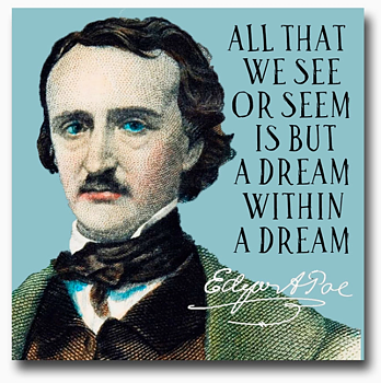 Fly Paper Products : Edgar Allan Poe A dream within a dream - Vinyl Sticker