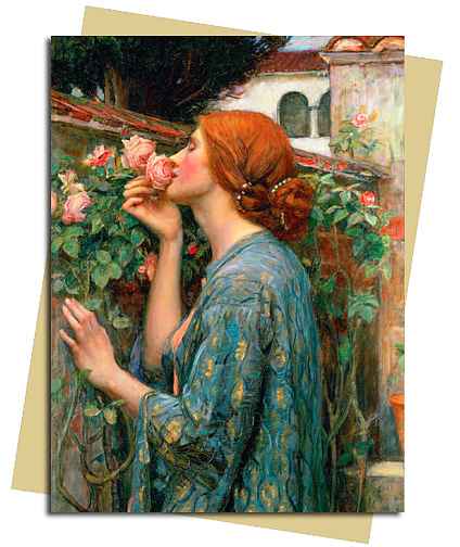 Waterhouse Soul of a Rose : Kort med kuvert