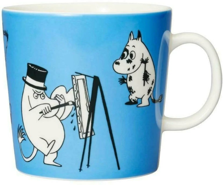Mumin : Blå - Muminmugg Large 40 cl