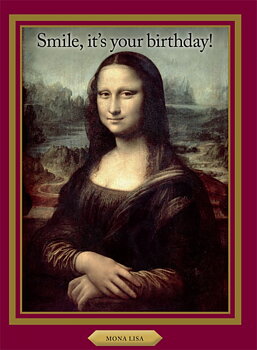 History notes : Mona Lisa - Kort med kuvert