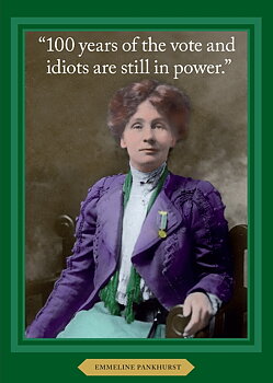 History notes : Emmeline Pankhurst - Kort med kuvert