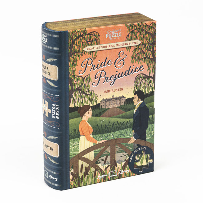Professor Puzzle : Jigsaw Library - Pride and Prejudice - Dubbelsidigt pussel 252 bitar